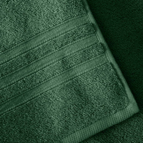 Catherine Lansfield Zero Twist 6 Piece Cotton Towel Bale Set 450gsm - Dark Green - Zero Twist Dark Green