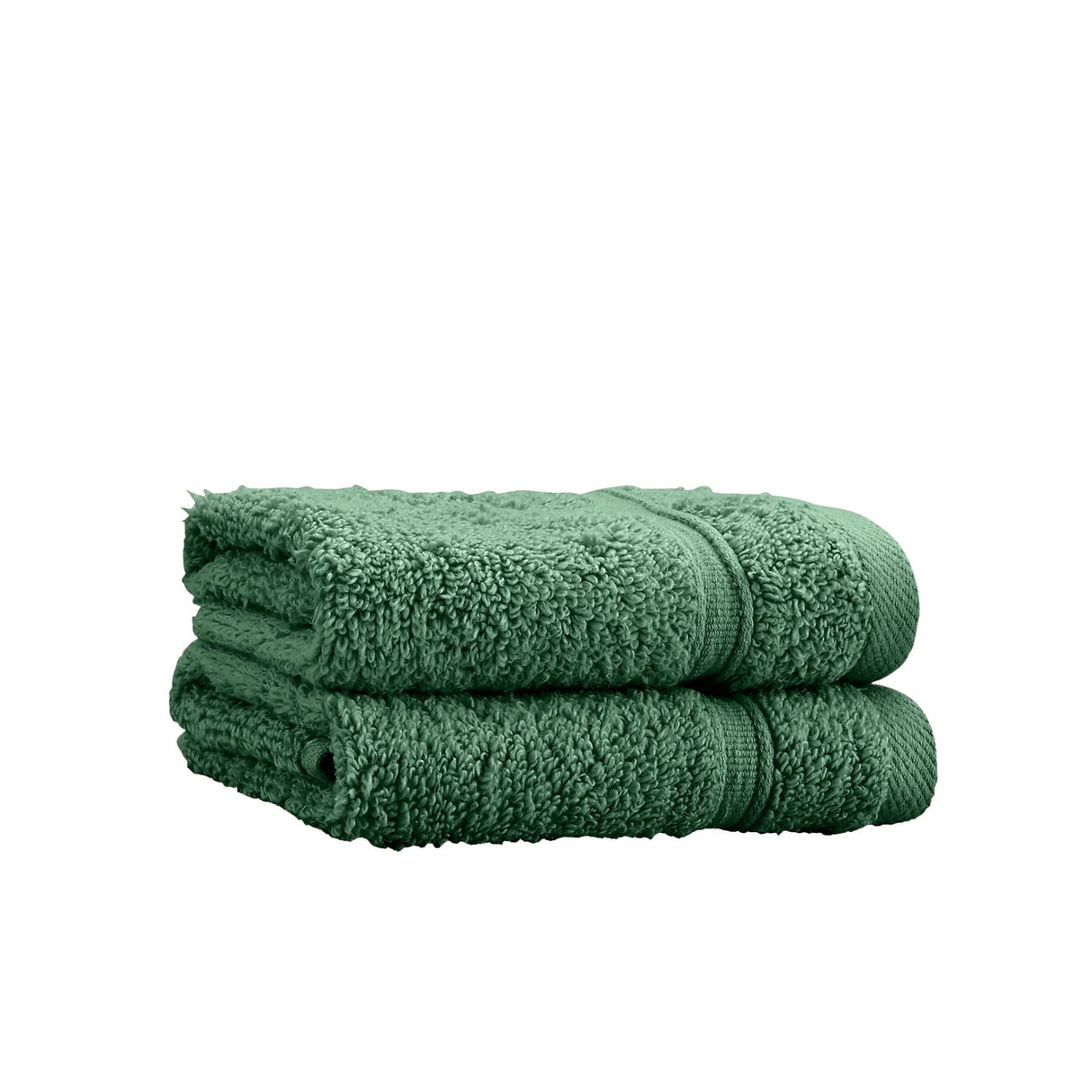 Catherine Lansfield Zero Twist 450 GSM 100x140cm Bath Sheet Pair Dark Green 100% Cotton