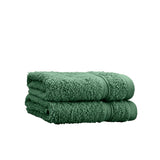 Catherine Lansfield Zero Twist 450 GSM 100x140cm Bath Sheet Pair Dark Green 100% Cotton