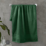 Catherine Lansfield Zero Twist 6 Piece Cotton Towel Bale Set 450gsm - Dark Green - Zero Twist Dark Green Towel