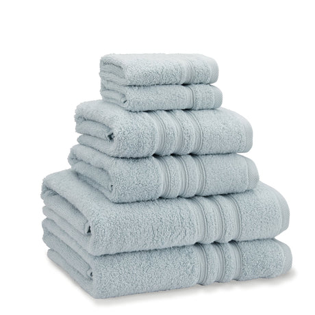 Catherine Lansfield Zero Twist 6 Piece Cotton Towel Bale Set 450gsm - Duck Egg