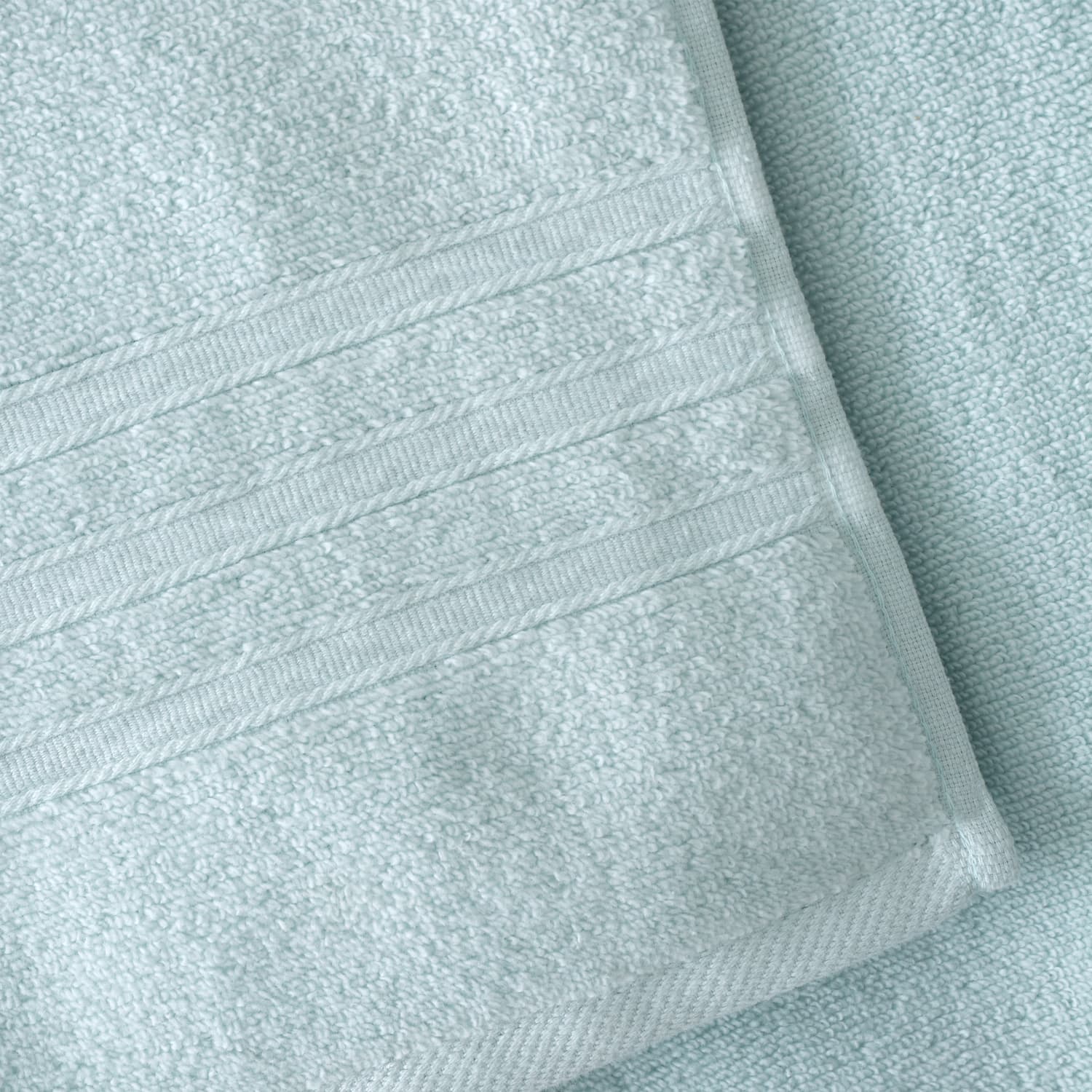 Catherine Lansfield Zero Twist 100% Cotton 450gsm Towels - Duck Egg - Zero Twist Duck Egg