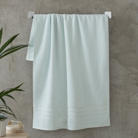 Catherine Lansfield Zero Twist 6 Piece Cotton Towel Bale Set 450gsm - Duck Egg - Zero Twist Duck Egg Towels