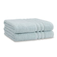 Catherine Lansfield Zero Twist Cotton 450gsm Bath Sheet Towel Bale Pair - Duck Egg - Zero Twist Duck Egg Towels Pair