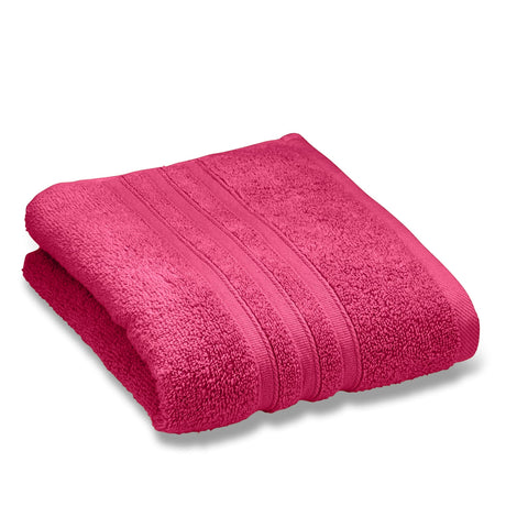Catherine Lansfield Zero Twist 100% Cotton 6 Piece Towel Bale Set - Hot Pink - Zero Twist Hot Pink Towel