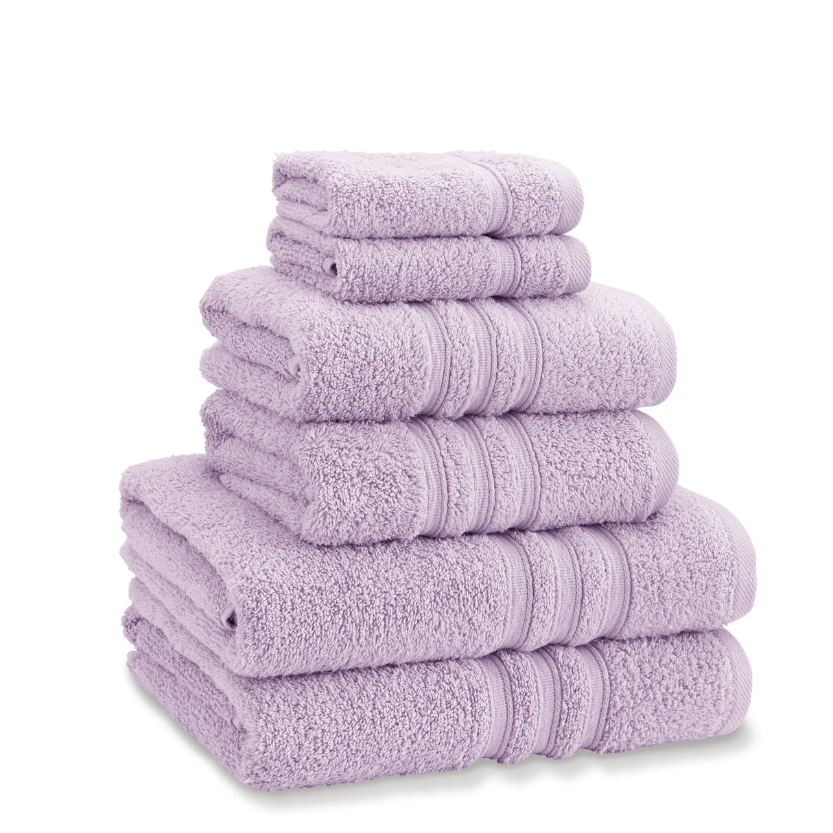 Catherine Lansfield Zero Twist 100% Cotton 450gsm Towels - Lilac