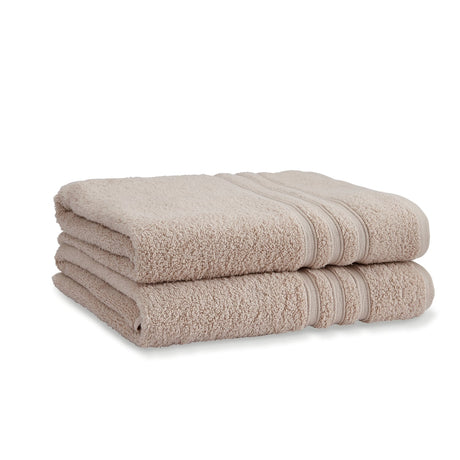 Catherine Lansfield Zero Twist 6 Piece Cotton Towel Bale Set 450gsm - Natural - Zero Twist Natural Towel Pair