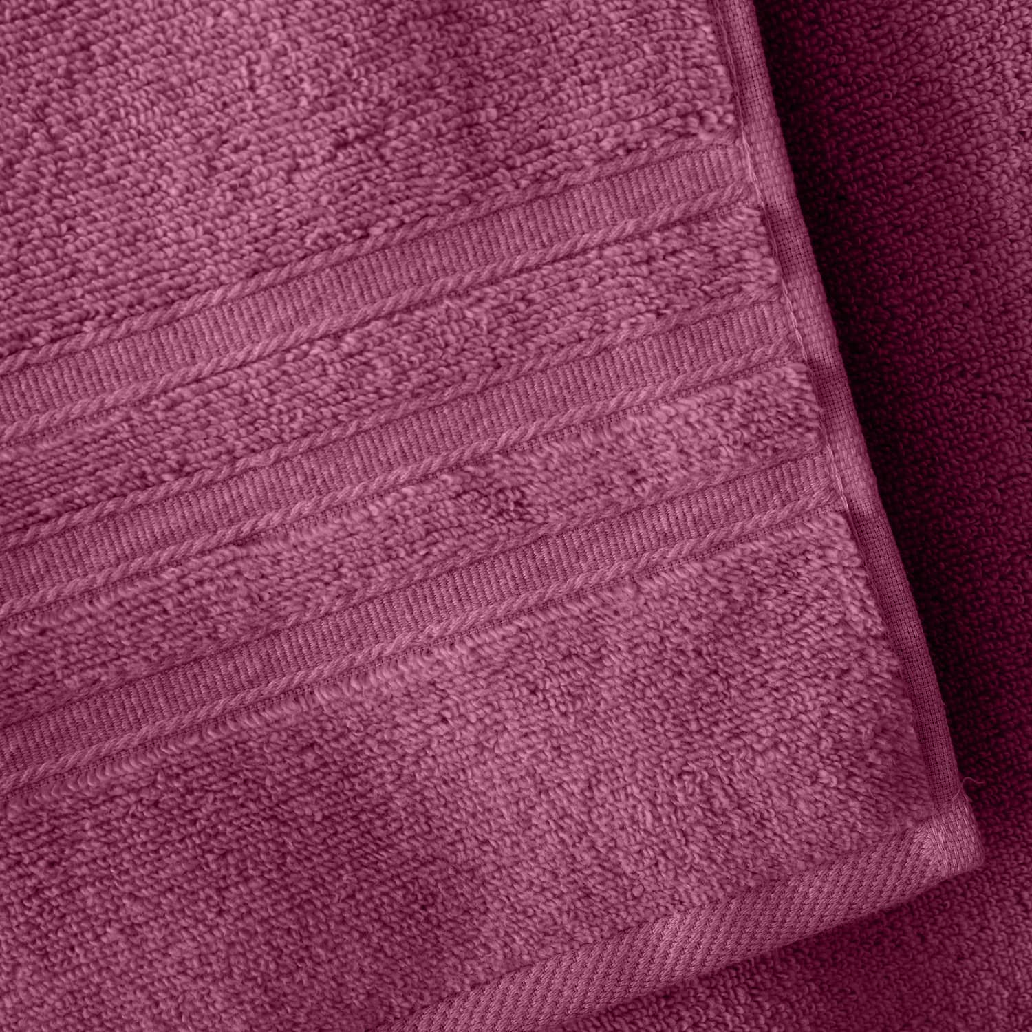 Catherine Lansfield Zero Twist 6 Piece Raspberry 100% Cotton Towel Bale Set 450gsm