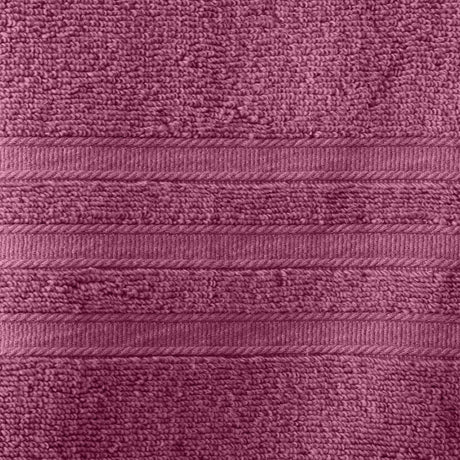 Catherine Lansfield Zero Twist Cotton 450gsm Bath Sheet Towel Bale Pair - White - Zero Twist Raspberry