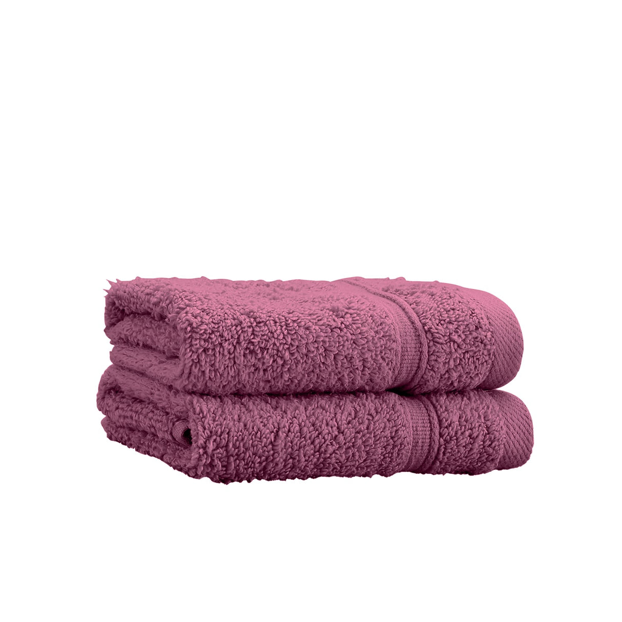 Catherine Lansfield Zero Twist 100% Cotton 450gsm Towels - Raspberry - Zero Twist Raspberry Face Cloth Pair