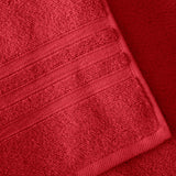 Catherine Lansfield Zero Twist 100% Cotton 450gsm Towels - Red - Zero Twist Red Towel