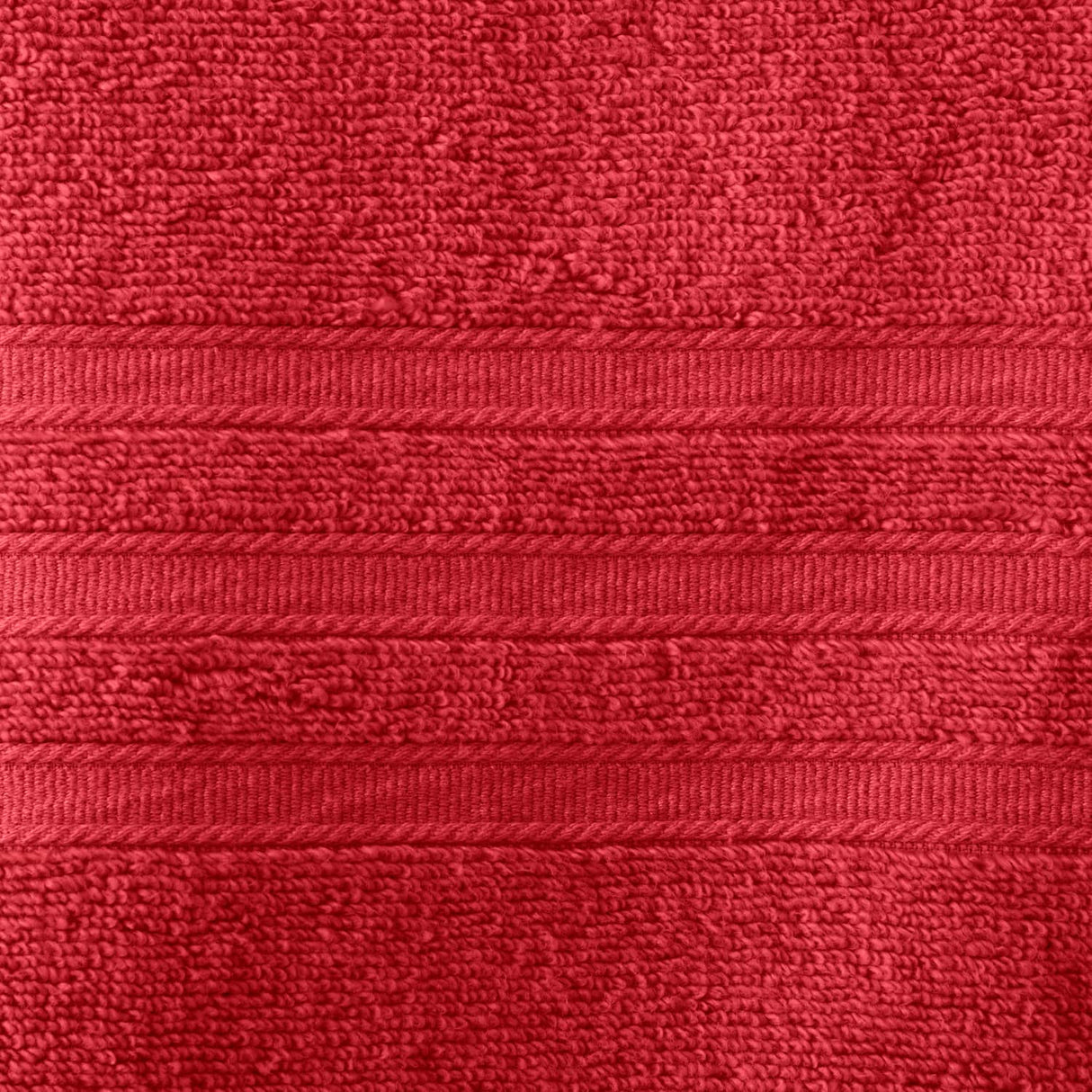 Catherine Lansfield Zero Twist 6 Piece Cotton Towel Bale Set 450gsm - Red - Zero Twist Red Towel