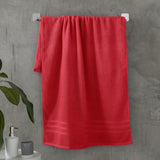 Catherine Lansfield Zero Twist 6 Piece Cotton Towel Bale Set 450gsm - Red - Zero Twist Red Towel