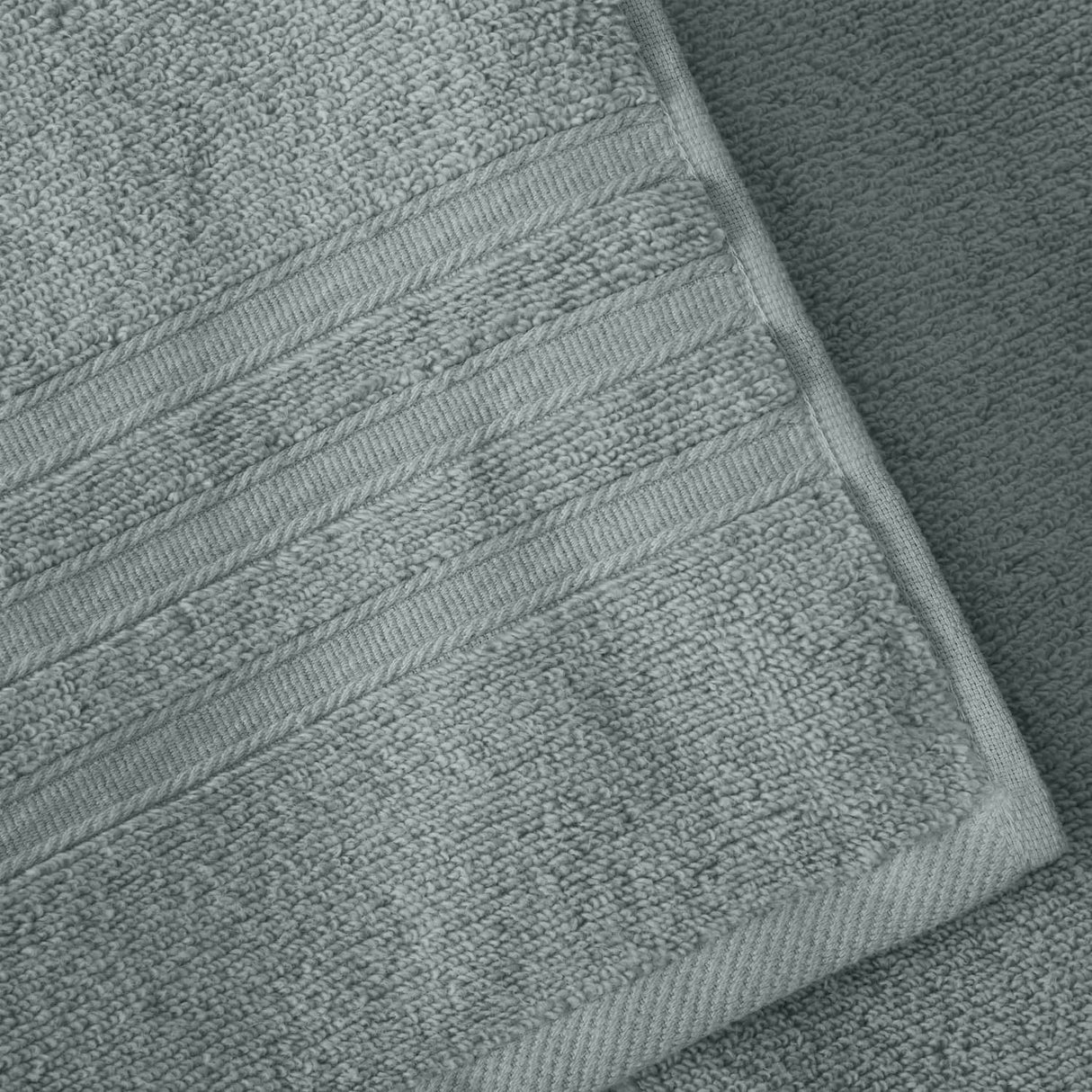 Catherine Lansfield Zero Twist 100% Cotton 450gsm Towels - Sage Green - Zero Twist Sage Green
