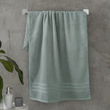 Catherine Lansfield Zero Twist 100% Cotton 450gsm Towels - Sage Green - Zero Twist Sage Green Towels