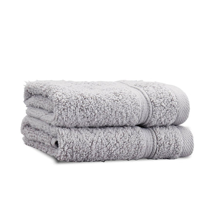 Catherine Lansfield Zero Twist 100% Cotton 450gsm Towels - Silver - Zero Twist Silver Face Cloth