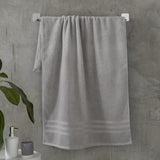 Catherine Lansfield Zero Twist 100% Cotton 450gsm Towels - Silver - Zero Twist Silver Towels