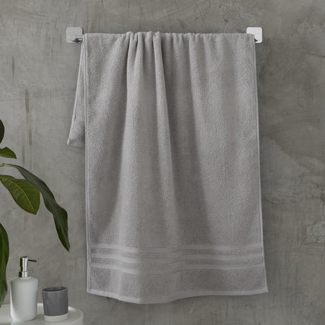Catherine Lansfield Zero Twist 6 Piece Cotton Towel Bale Set 450gsm - Silver