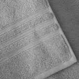 Catherine Lansfield Zero Twist 100% Cotton 450gsm Towels - Silver - Zero Twist Silver Towels