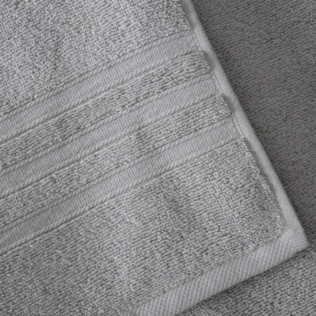 Catherine Lansfield Zero Twist 6 Piece Cotton Towel Bale Set 450gsm - Silver - Zero Twist Silver Towels