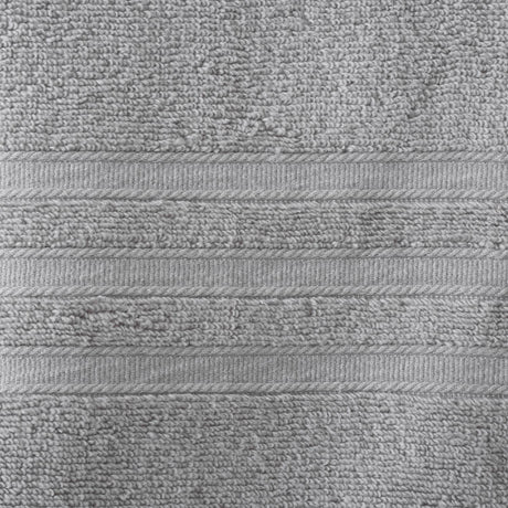 Catherine Lansfield Zero Twist 100% Cotton 450gsm Towels - Silver - Zero Twist Silver Towels