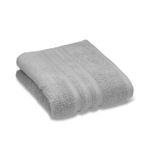 Catherine Lansfield Zero Twist 100% Cotton 450gsm Towels - Silver - Zero Twist Silver Towels