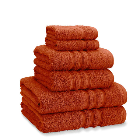 Catherine Lansfield Zero Twist Cotton 450gsm Bath Sheet Towel Bale Pair - Terracotta