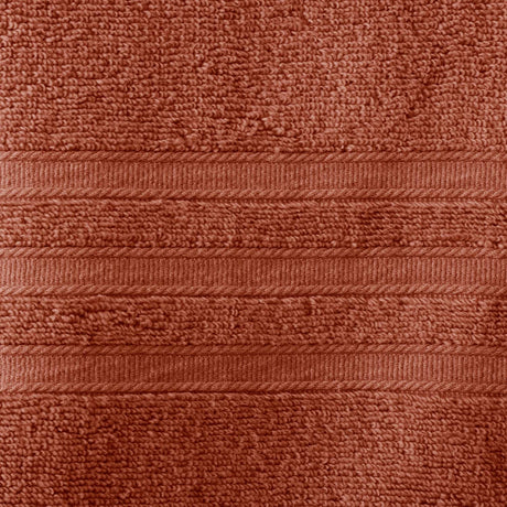 Catherine Lansfield Zero Twist 6 Piece Cotton Towel Bale Set 450gsm - Terracotta - Zero Twist Terracotta