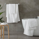 Catherine Lansfield Zero Twist 6 Piece Cotton Towel Bale Set 450gsm - White - Zero Twist White Group
