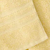 Catherine Lansfield Zero Twist 100% Cotton 6 Piece Towel Bale Set - Yellow - Zero Twist Yellow Towel