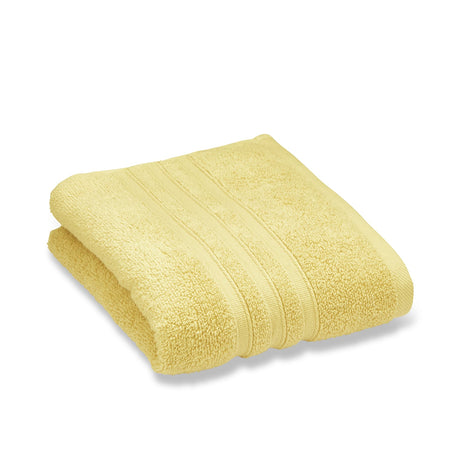 Catherine Lansfield Zero Twist 100% Cotton 6 Piece Towel Bale Set - Yellow - Zero Twist Yellow Towel