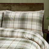 Catherine Lansfield Cosy Sherpa Check Duvet Cover Set - Brushed Troon Check Duvet Set