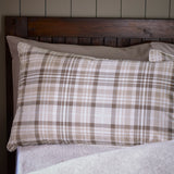 Catherine Lansfield Cosy Sherpa Check Duvet Cover Set - Cosy Sherpa Check Natural Duvet Set