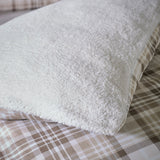 Catherine Lansfield Cosy Sherpa Check Duvet Cover Set - Cosy Sherpa Check Natural Duvet Set