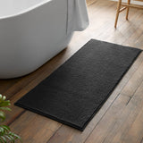 Catherine Lansfield Bobble Charcoal Grey Bath Runner 50x120cm