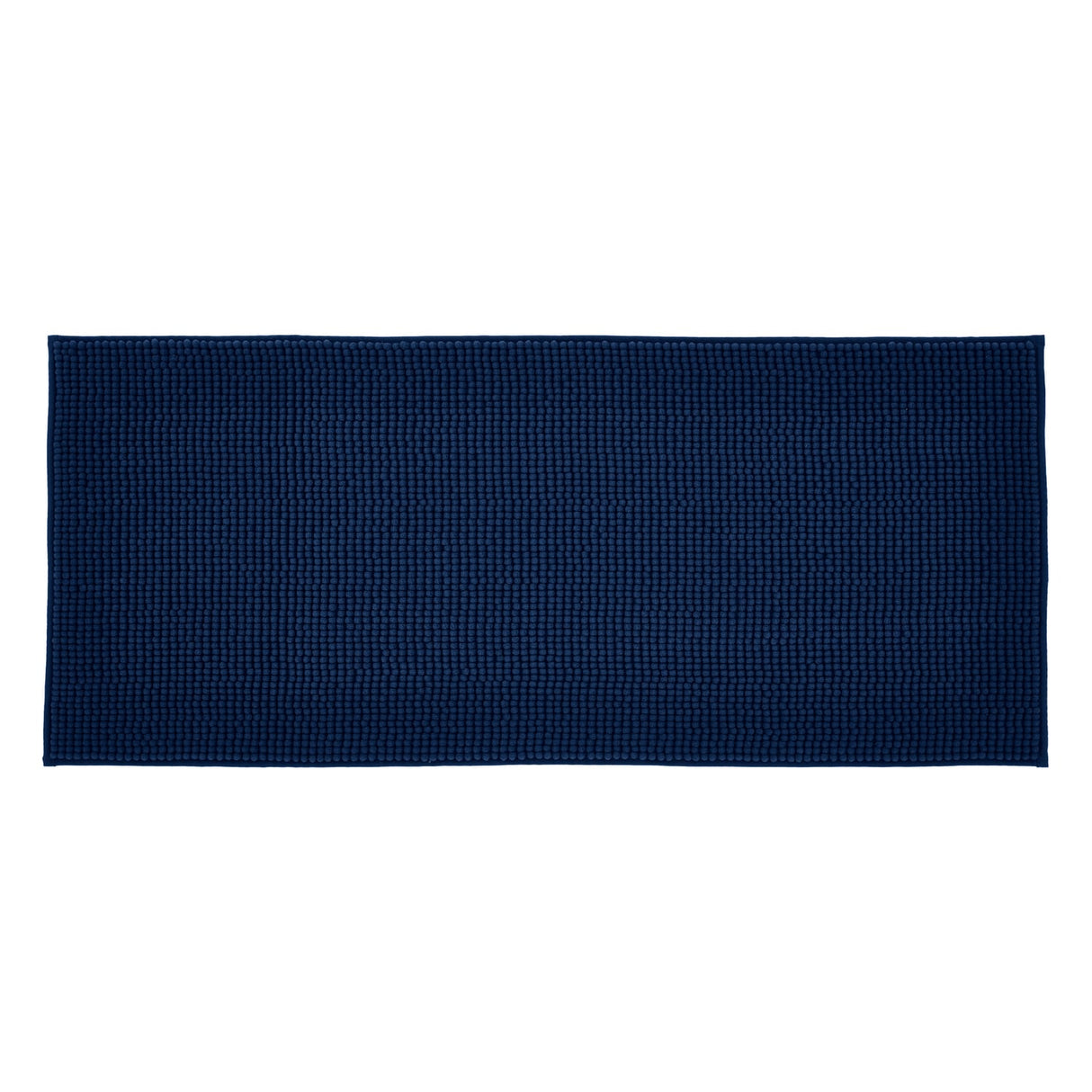 Catherine Lansfield Bobble Charcoal Grey Bath Runner 50x120cm - Bobble Bath Runner Navy