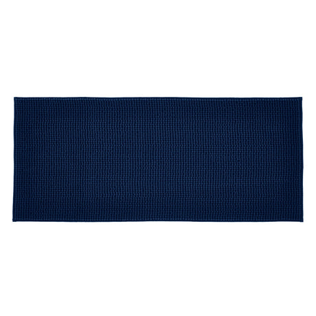 Catherine Lansfield Bobble Charcoal Grey Bath Runner 50x120cm - Bobble Bath Runner Navy