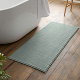Catherine Lansfield Bobble Charcoal Grey Bath Runner 50x120cm - Bobble Bath Runner Sage Green