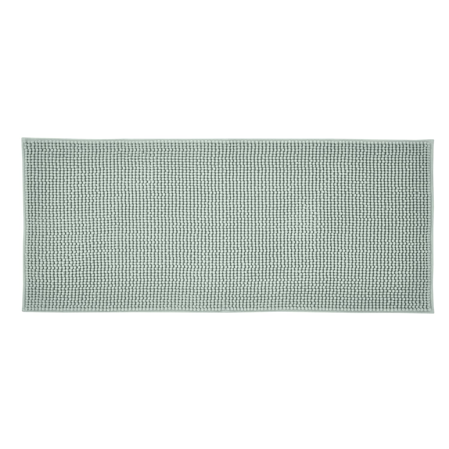 Catherine Lansfield Bobble Charcoal Grey Bath Runner 50x120cm - Bobble Bath Runner Sage Green