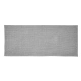 Catherine Lansfield Bobble Charcoal Grey Bath Runner 50x120cm - Bobble Bath Runner Silver