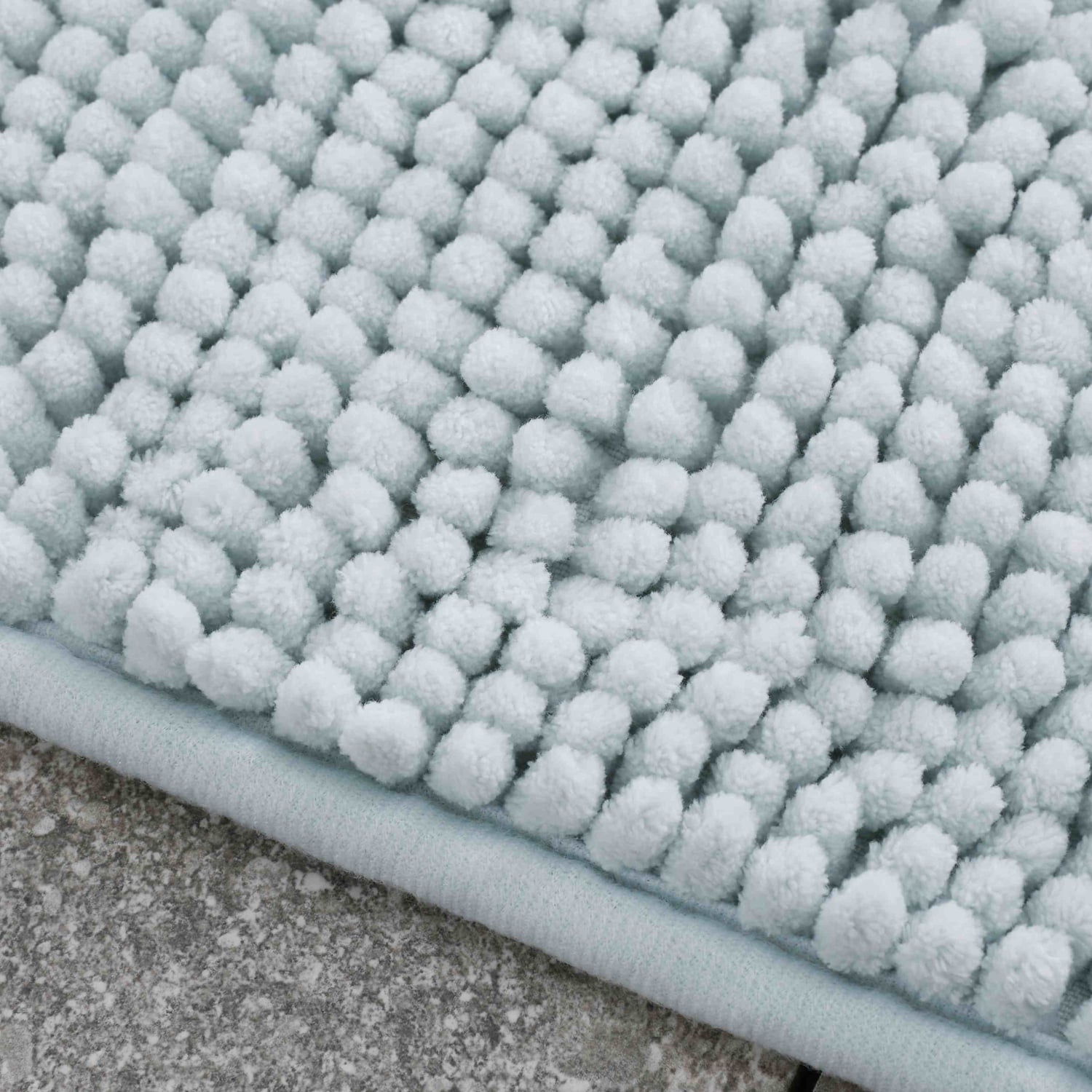 Catherine Lansfield Bobble Bath Mat 1200 GSM Cobalt Blue - Bobble Duck Egg Bath Mat