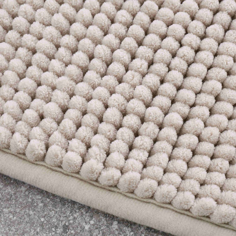 Catherine Lansfield Bobble Bath Mat 1200 GSM Cobalt Blue - Bobble Natural Bath Mat