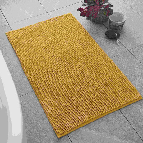 Catherine Lansfield Bobble Bath Mat 1200 GSM Cobalt Blue - Bobble Ochre Bath Mat