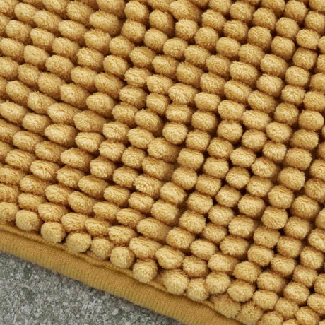 Catherine Lansfield Bobble Bath Mat 1200 GSM Cobalt Blue - Bobble Ochre Bath Mat