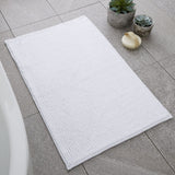Catherine Lansfield Bobble Bath Mat 1200 GSM Cobalt Blue - Bobble White Bath Mat