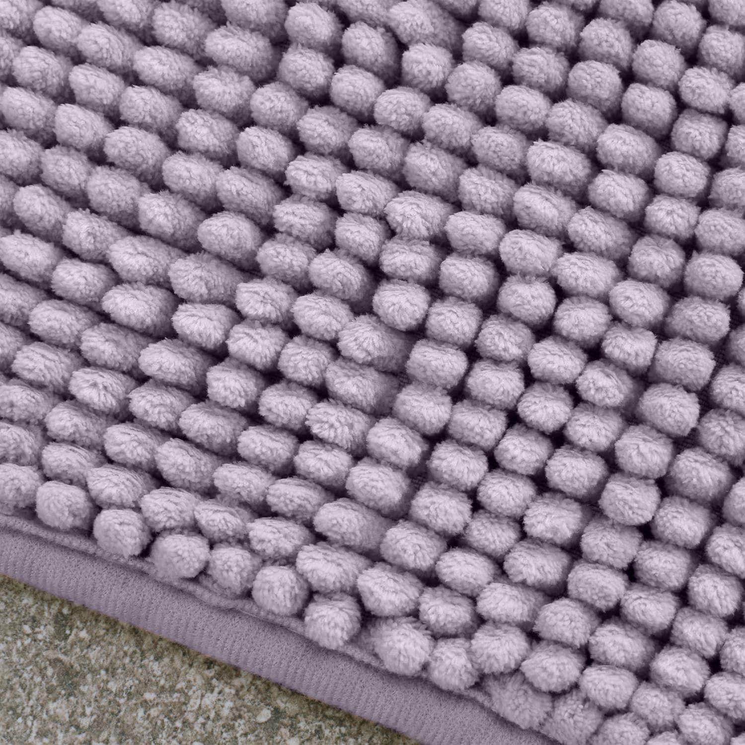 Catherine Lansfield Bobble Bath Mat 1200 GSM Cobalt Blue - Lilac Bobble Bath Mat Lilac