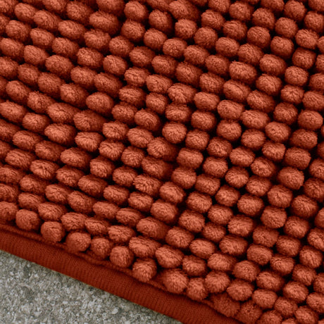 Catherine Lansfield Bobble Bath Mat 1200 GSM Cobalt Blue - Terracotta Bobble Bath Mat
