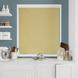 Full Stop Mustard Made To Measure Roman Blind by Style Furnishings