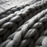 Cable Knit Throw Blanket 127cm x 152cm 4