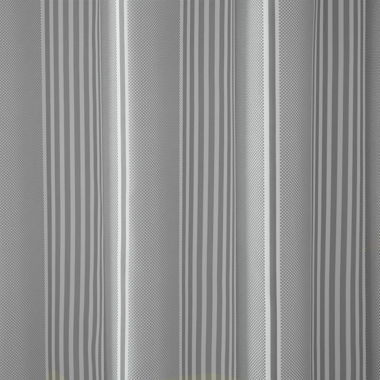 Catherine Lansfield Textured Stripe Shower Curtain - Texture Stripe Shower Curtain Silver
